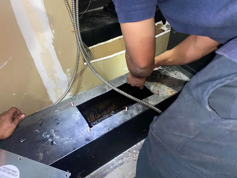 Kitchen Exhaust Duct Repair & Access Panel Installation