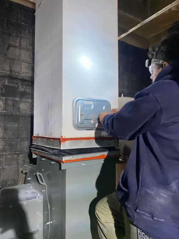 Kitchen Exhaust Duct Repair & Access Panel Installation